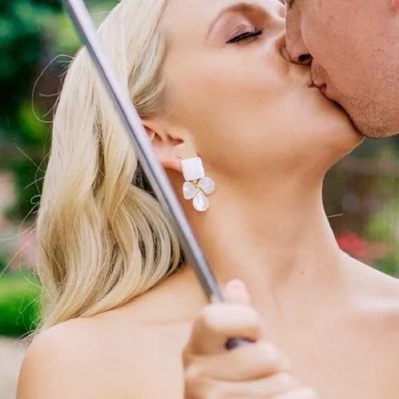 Made By Maddie Designs Callie Clover Leaf Dangles Earrings​ - Picture 5 of 6